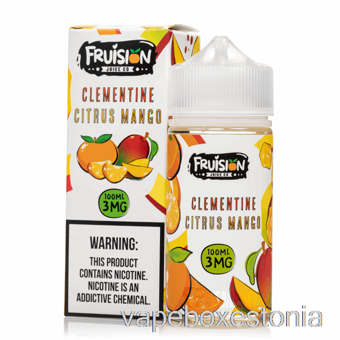 Vape Box Estonia Clementine Tsitrusviljade Mango - Fruision Mahla Ko - 100ml 3mg